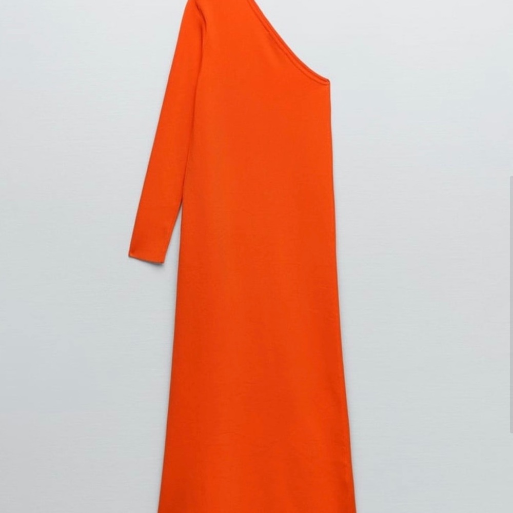 Zara Asymmetric Knit Dress